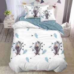 Единичен комплект спално бельо с ластик - Т028