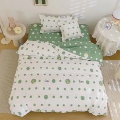 Единичен комплект спално бельо с ластик - Т108