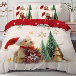 Коледен комплект спално бельо от 6 части Q2012