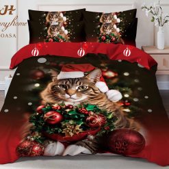 Коледен комплект спално бельо от 6 части Q2018