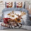 Коледен комплект спално бельо от 6 части Q2027