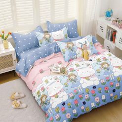 Комплект спално бельо от 4 части с ластик E108
