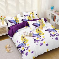 Комплект спално бельо от 4 части с ластик E122