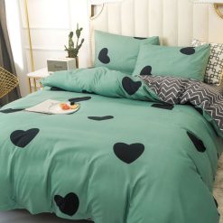 Единичен комплект спално бельо с ластик - YE033