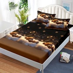 Долен чаршаф с ластик и 2бр. калъфки - 3J-070