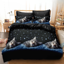 Комплект спално бельо от 6 части с ластик Л0292