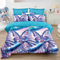 Комплект спално бельо от 6 части с ластик Л0304