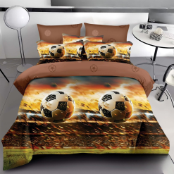 Комплект спално бельо от 6 части с ластик Л0295