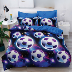 Комплект спално бельо от 6 части с ластик Л0297