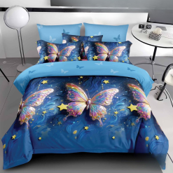 Комплект спално бельо от 6 части с ластик Л0299