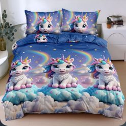 Комплект спално бельо от 4 части с ластик E166